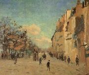 Armand guillaumin Quai de la Gare,Snow oil painting reproduction